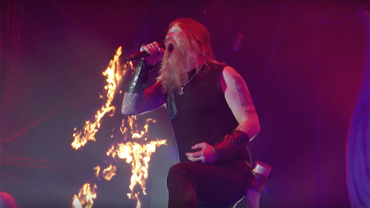 Amon Amarth performing live at Bloodstock