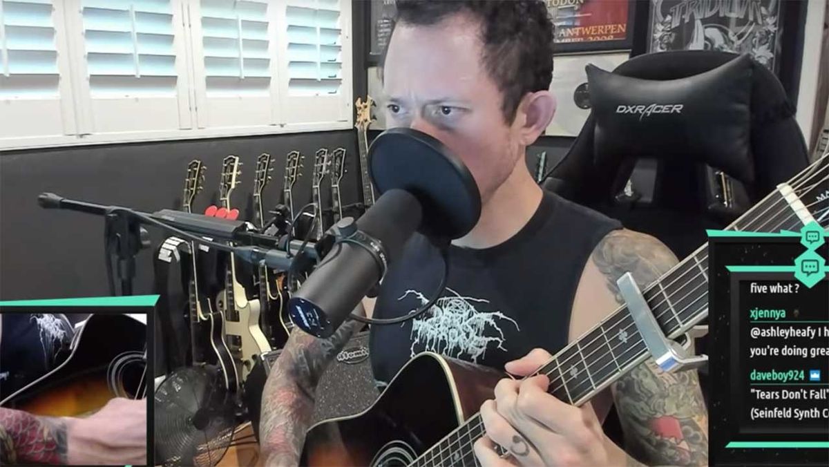 Matt Heafy playing guitar