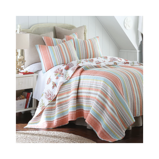 Coastal Coloured Stripes on bedding set