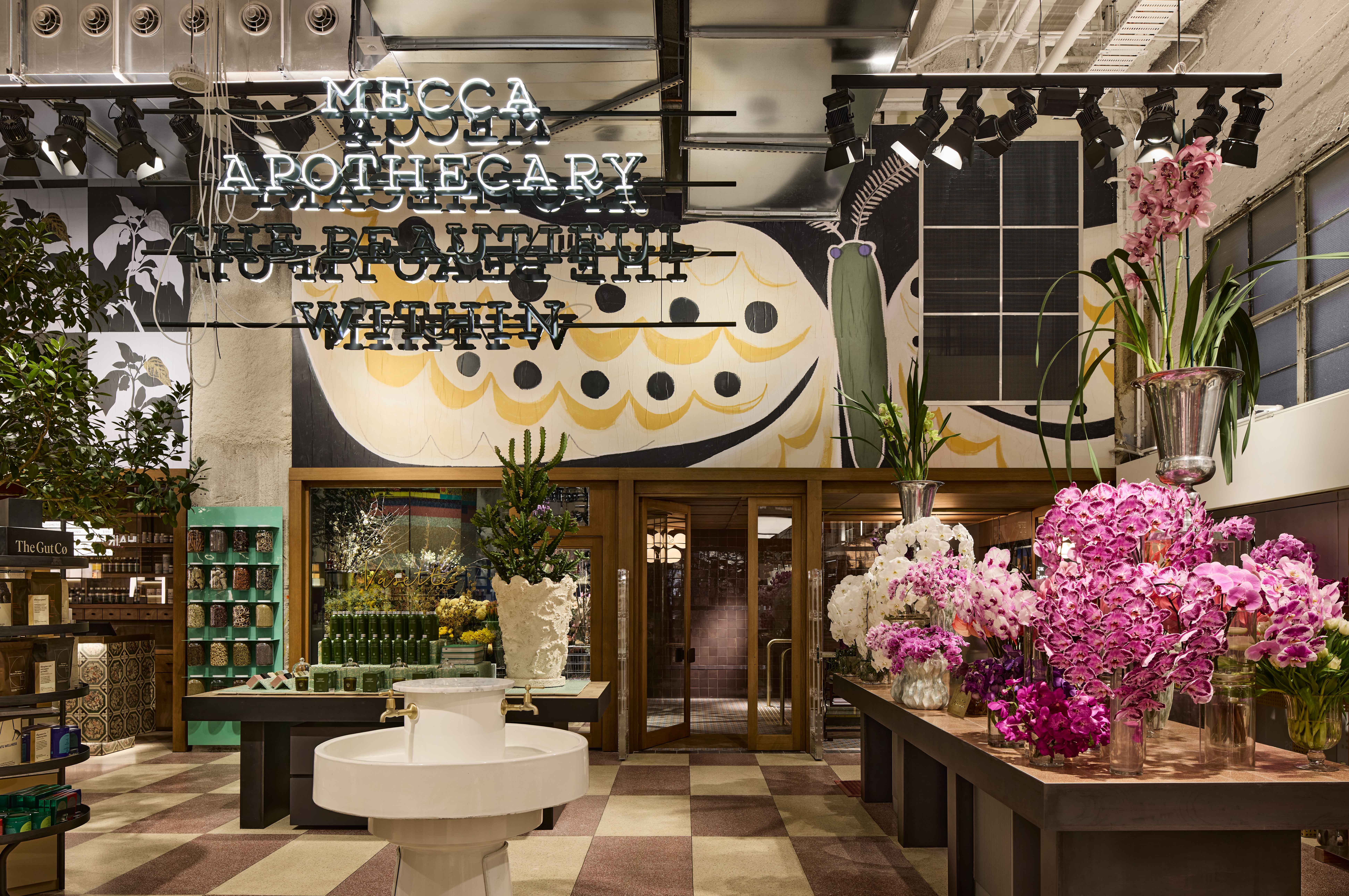 Interior of Mecca Melbourne store