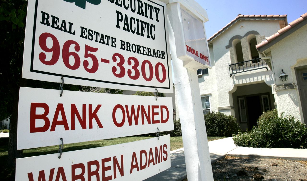 A foreclosed house.