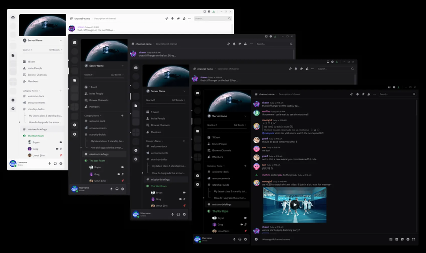 New Discord desktop client themes.