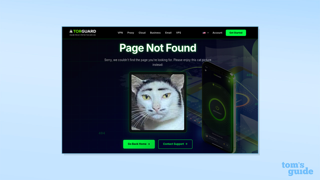 TorGuard's support page