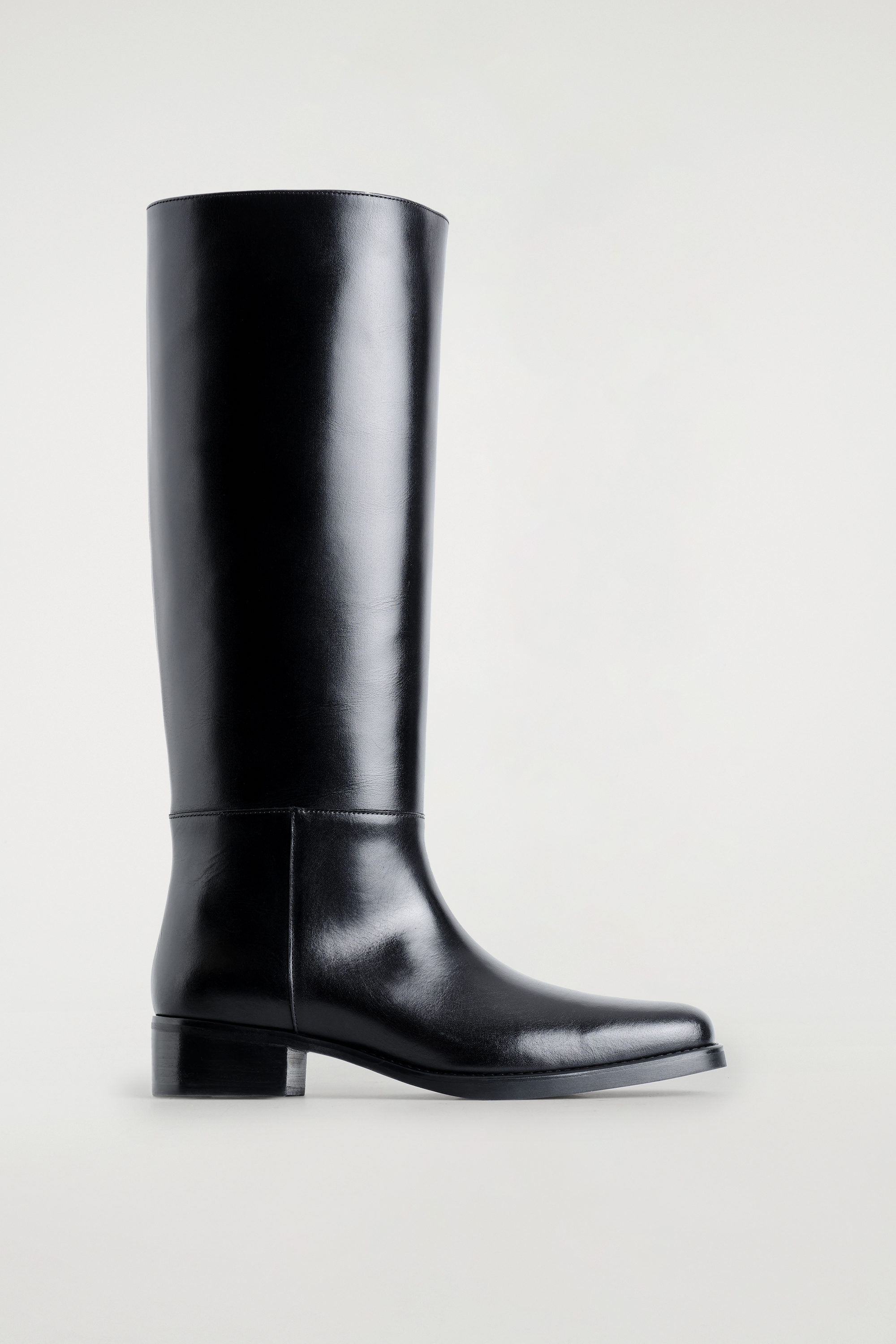 Leather Knee-High Boots