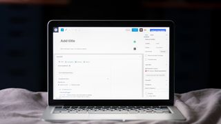 WordPress open on a laptop screen