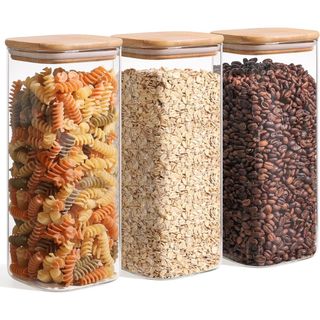 ComSaf 61oz Glass Storage Containers