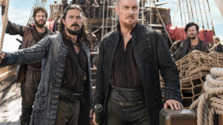 The cast of Black Sails, of which Jon Steinberg co-created and served as showrunner.