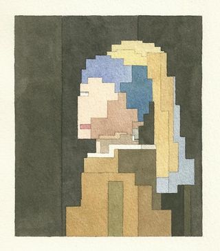 8-bit watercolours