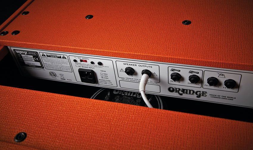 The CR120's two speaker outs give you a wealth of cab options