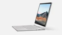 Microsoft Surface Book 3 2-in-1 laptop shown with screen detached from keyboard base