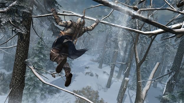 assassins creed 3 tree running