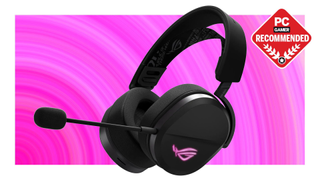The Asus ROG Pelta wireless gaming headset floats in a void.