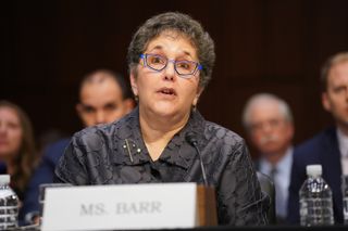 Emily Barr testifying on STELAR in Congress in October 2019.