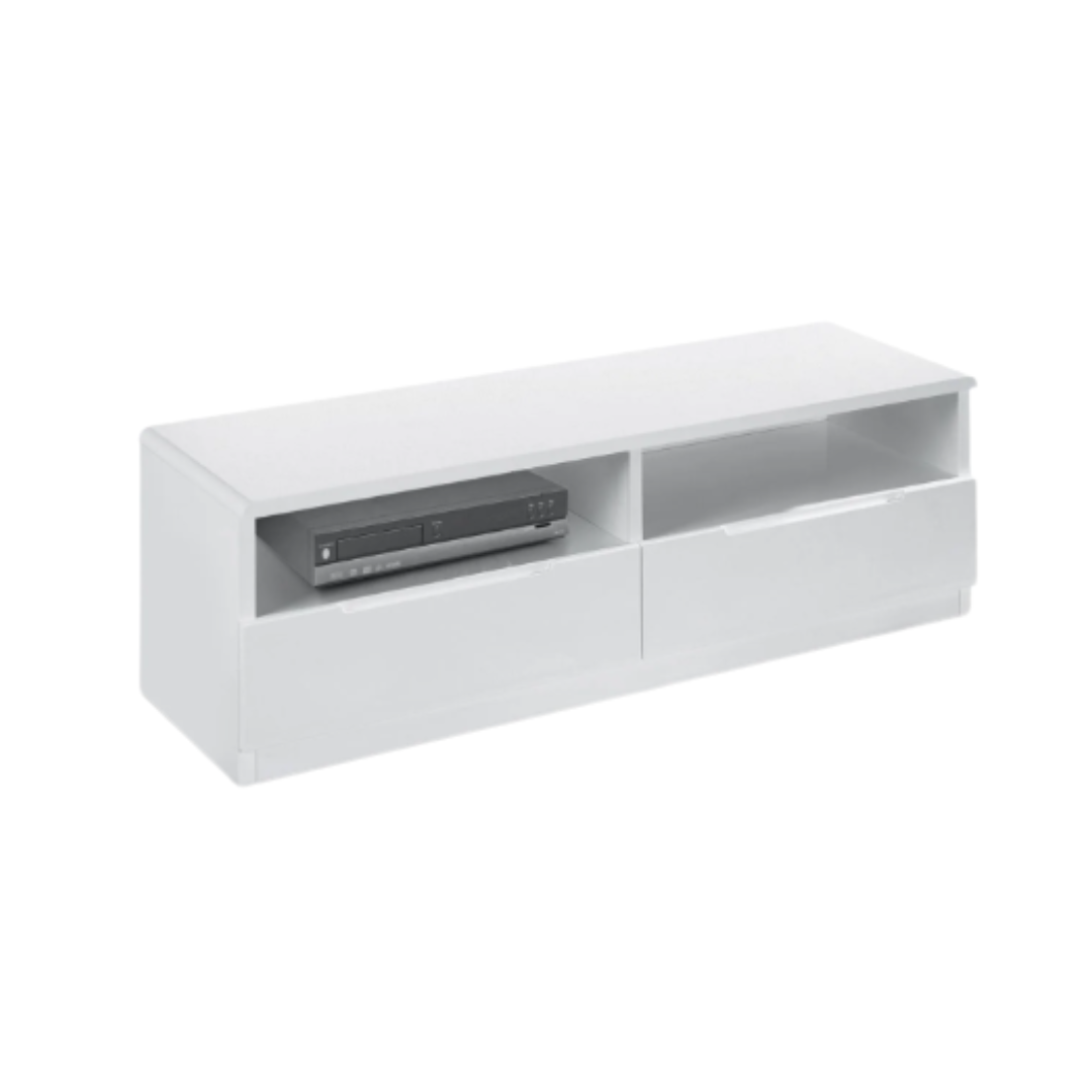 Julian Bowen White Manhattan 2 Drawer Media Unit
