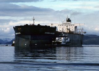The Exxon Valdez tanker ran aground on Bligh Reef in Alaska on March 24, 1989, releasing nearly 11 million gallons of crude oil into Prince William Sound. It was the worst oil spill in U.S. history until the 2011 Deepwater Horizon spill in the Gulf of Mexico.