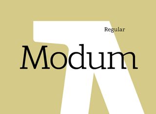 Free font: Modum