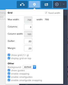 Adding a grid to the design