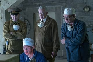 (From l.): Ralph Ineson, Mark Bagnall, Stellan Skarsgård and Jared Harris in HBO's 'Chernobyl.'