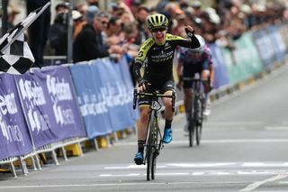 Amanda Spratt (Mitchelton-Scott) is delighted to take what was her third elite women’s road race title at the 2020 Australian Road Championships in Buninyong, Victoria