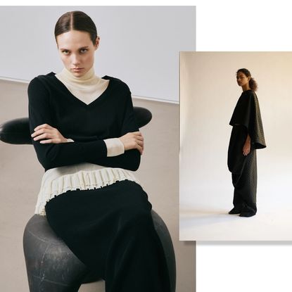 Ashlyn, Diotima, Heirlome models in a collage side by side