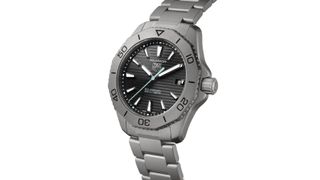 TAG Heuer Aquaracer Professional 200 Solargraph Titanium on white background