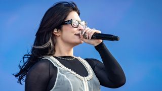 Courtney LaPlnate onstage with Spiritbox in 2025