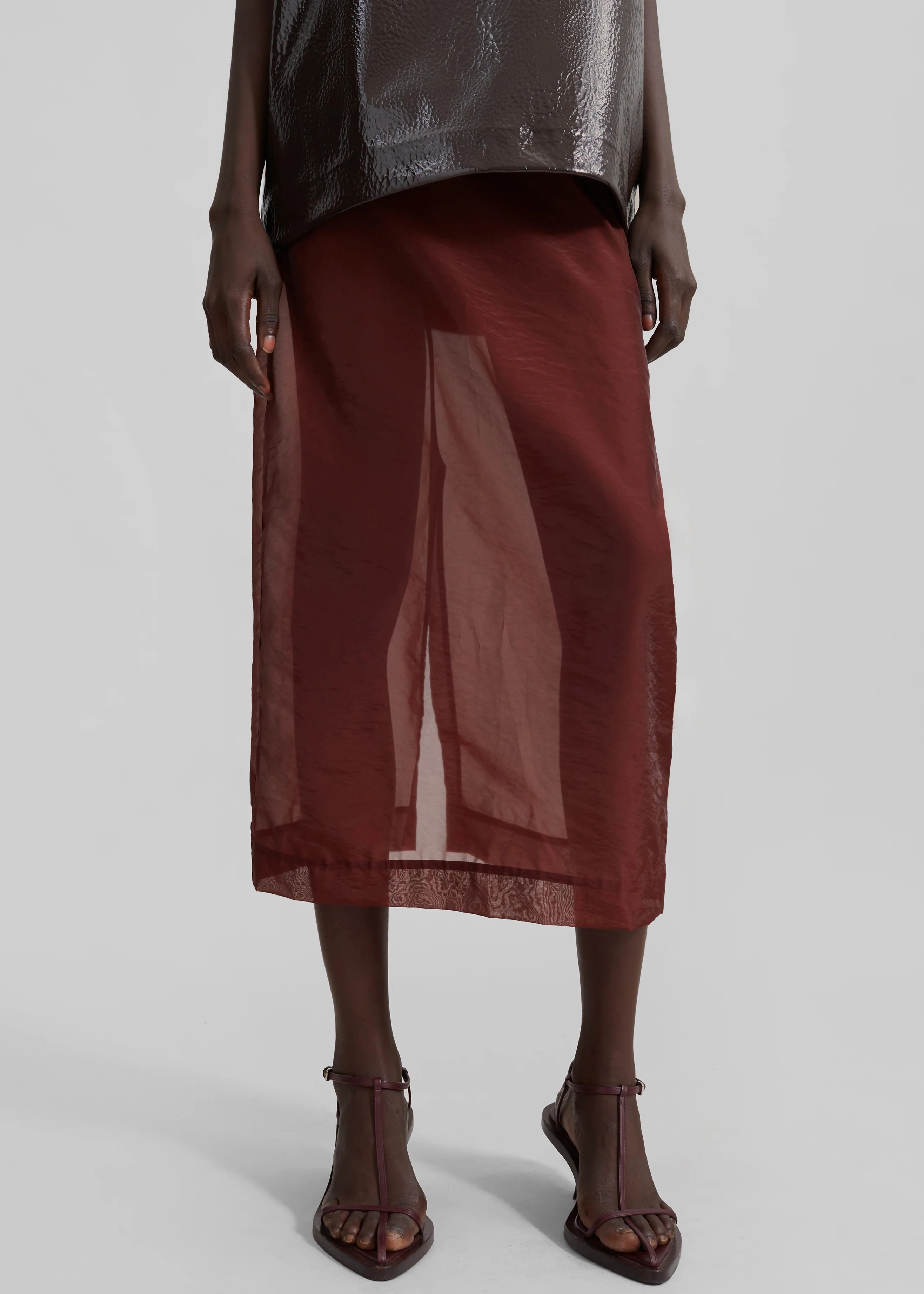 Calliope Semi Sheer Midi Skirt