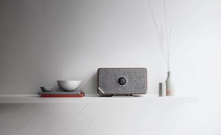 A lifestyle view of Ruark's new connected speaker, the MRx