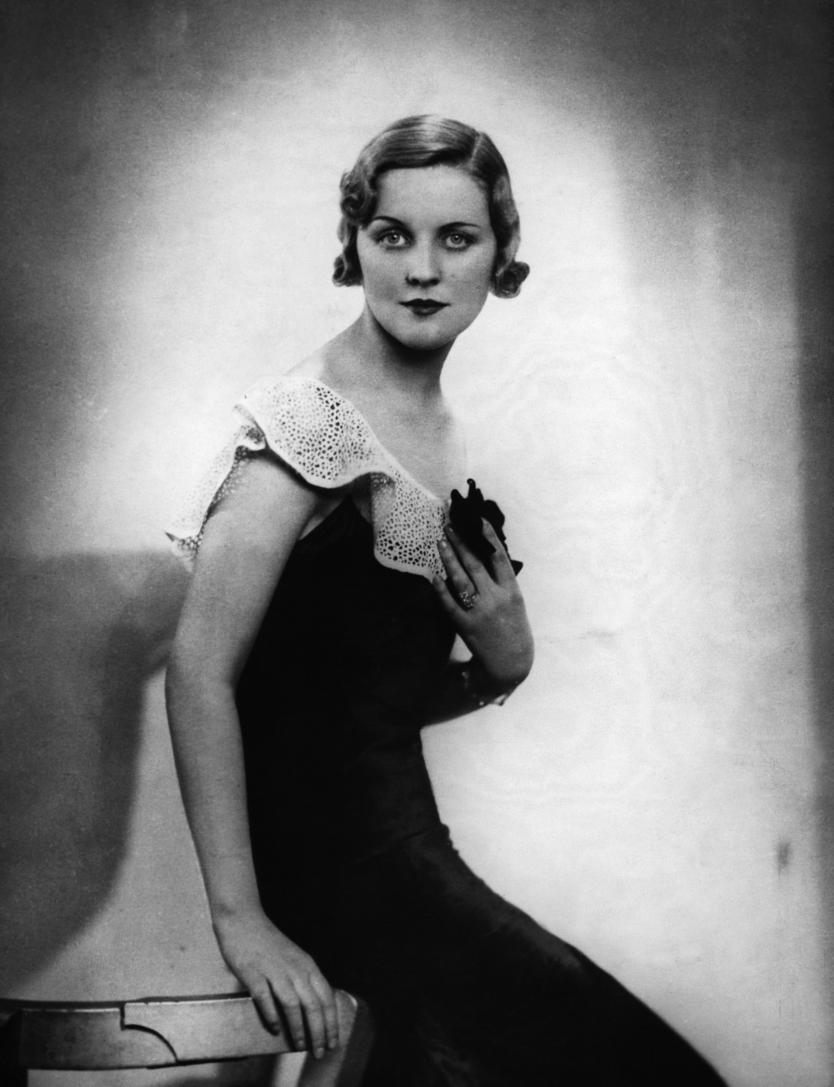 Diana Mitford sits for a portrait in 1933, during her marriage to the Hon. Bryan Guiness
