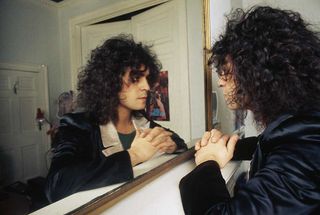 Marc Bolan looking in the mirror