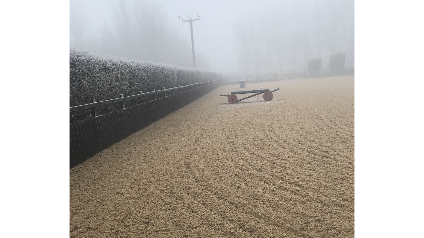 Even in freezing temperatures of -7 the arena survived and the surface was perfectly rideable on!!