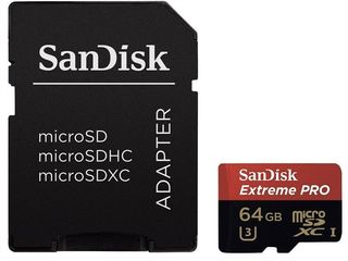 SanDisk Extreme PRO 64GB UHS-I/U3 microSD card