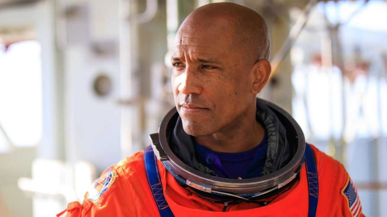 Artemis 2 moon astronaut Victor Glover, a mission specialist with NASA, during launch simulations on Sept. 20, 2023.