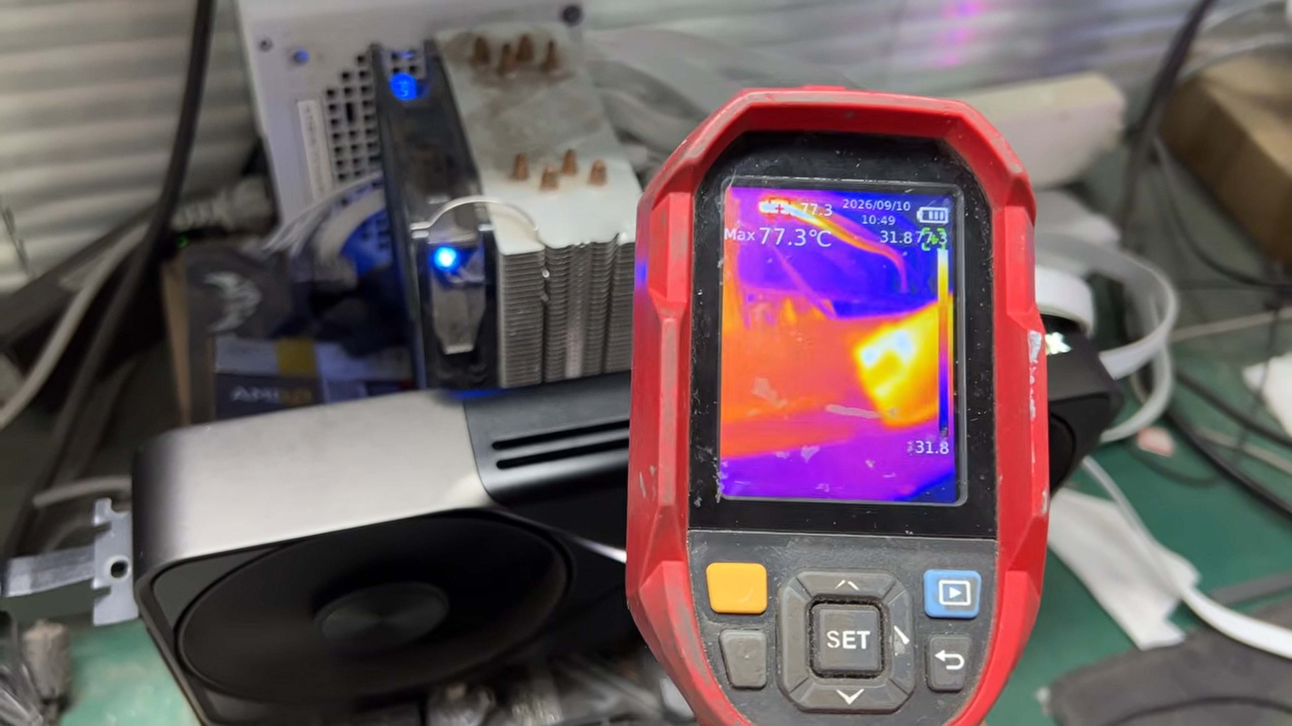 Repaired RTX 5090 temperature testing