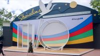 Giant Google I/O 2023 sign at Shoreline Amphitheatre