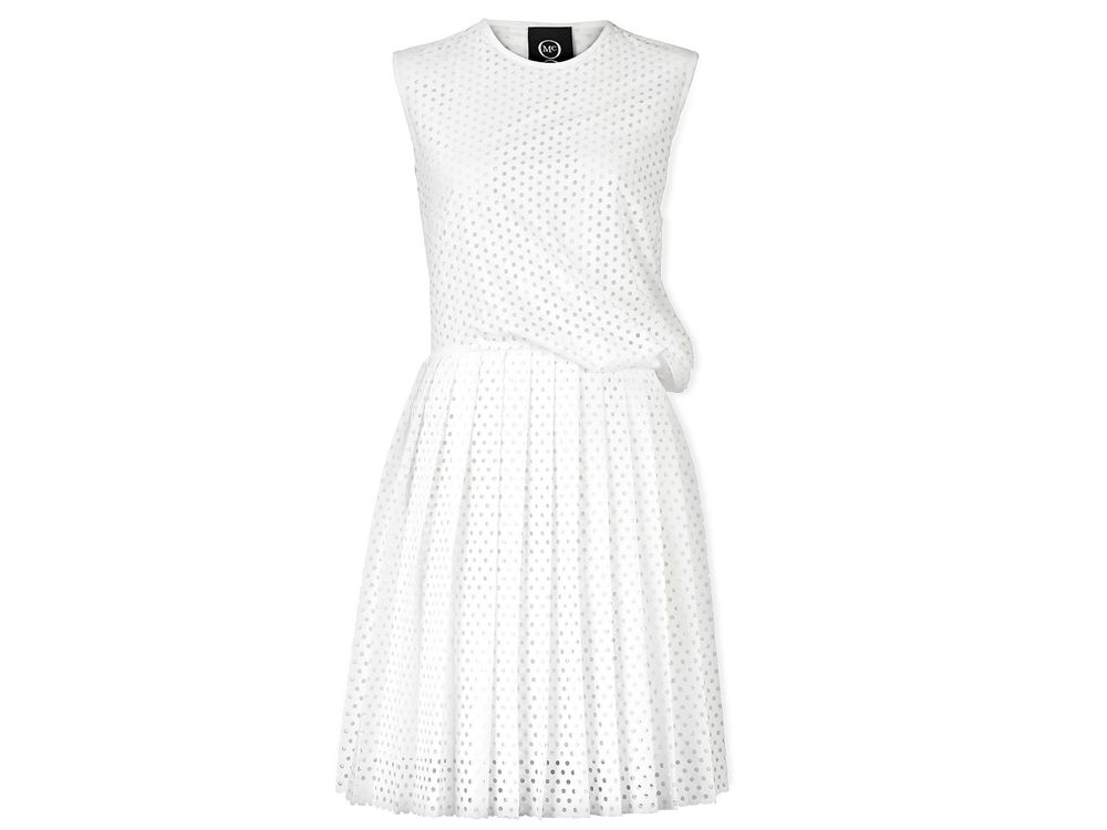 McQ Alexander McQueen Pleated Knee Length Dress 