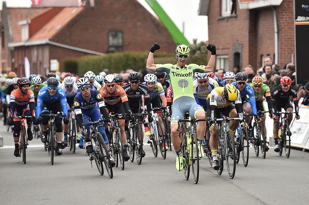 Erik Baska (Tinkoff) wins the Handzame Classic.