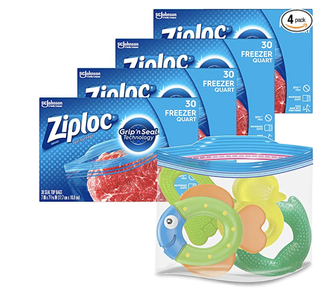 Ziploc Quart Food Storage Freezer Bags