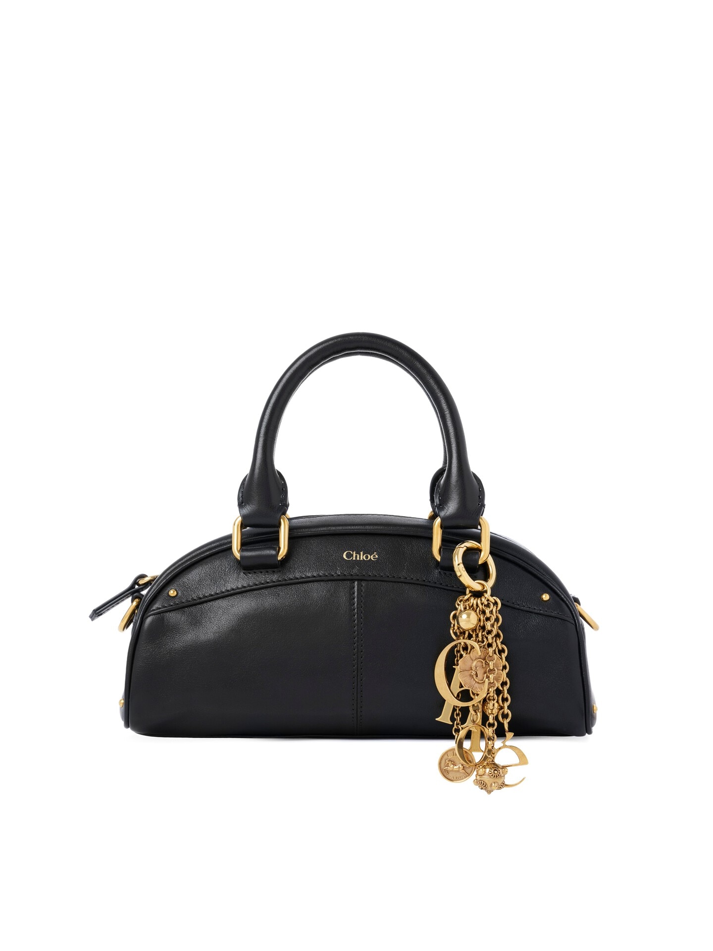 Small Chlo&amp;eacute; Bowling Bag in Soft Leather