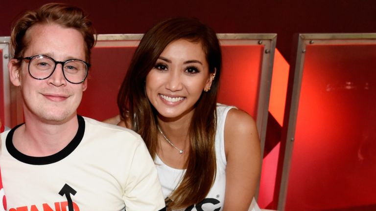 Macaulay Culkin, and Brenda Song attend the sixth biennial Stand Up To Cancer (SU2C) telecast