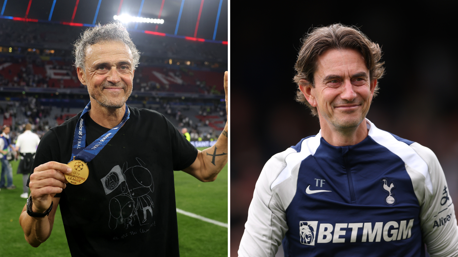 Luis Enrique and Thomas Frank