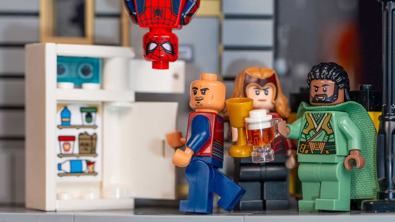 Wong and friends searching the Sanctum's fridge.