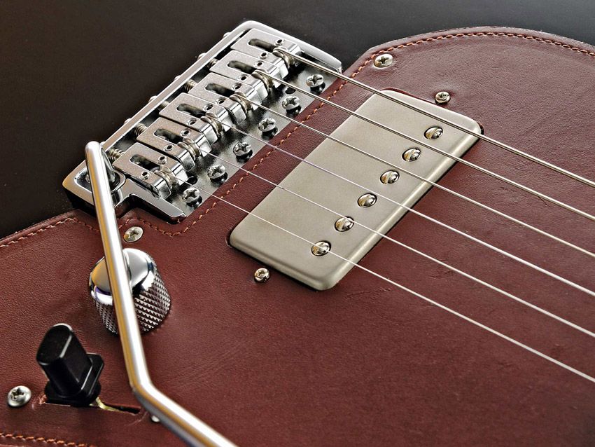 The LHN-3 humbucker's screw coil faces forward for increased warmth