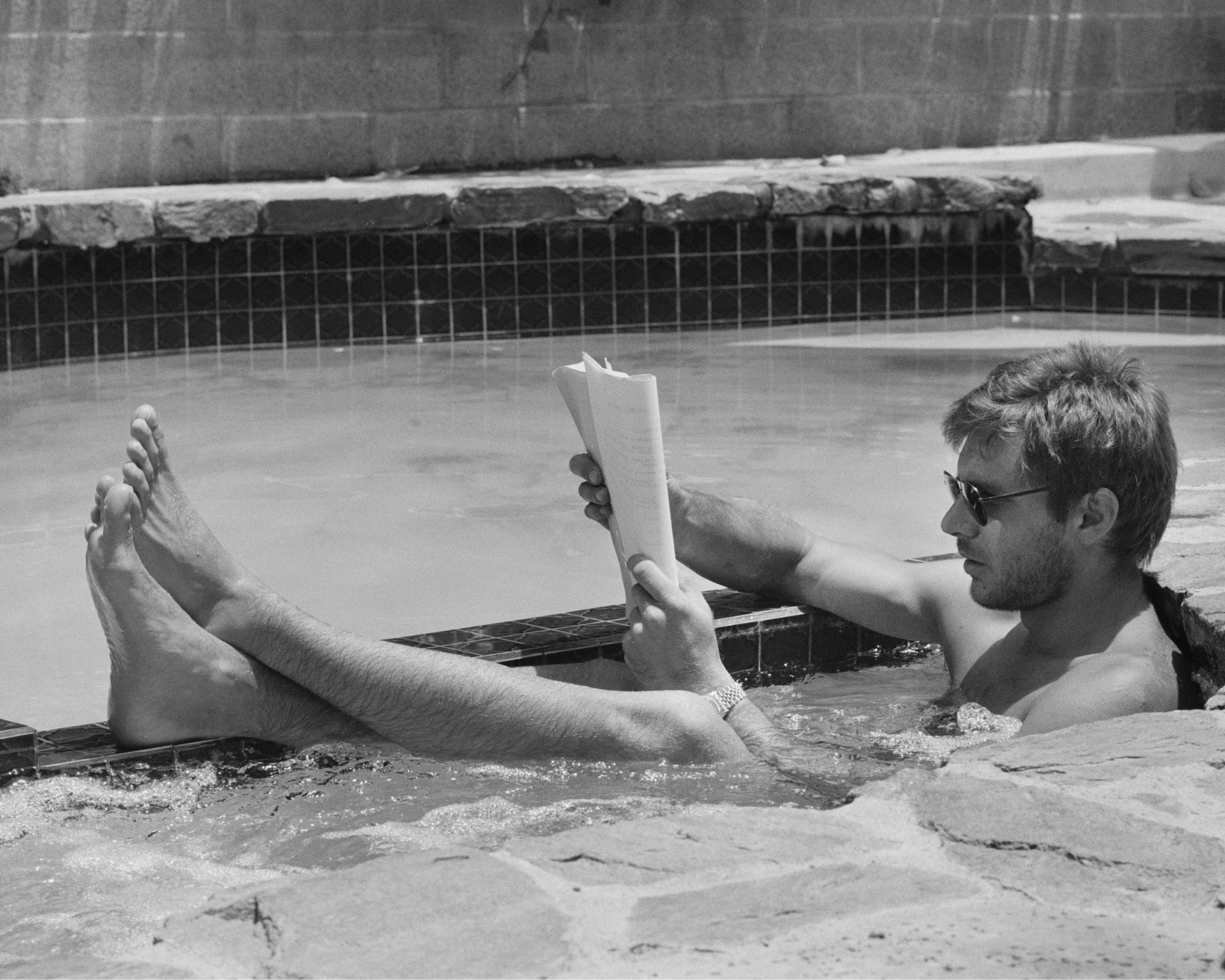 harrison ford in his pool
