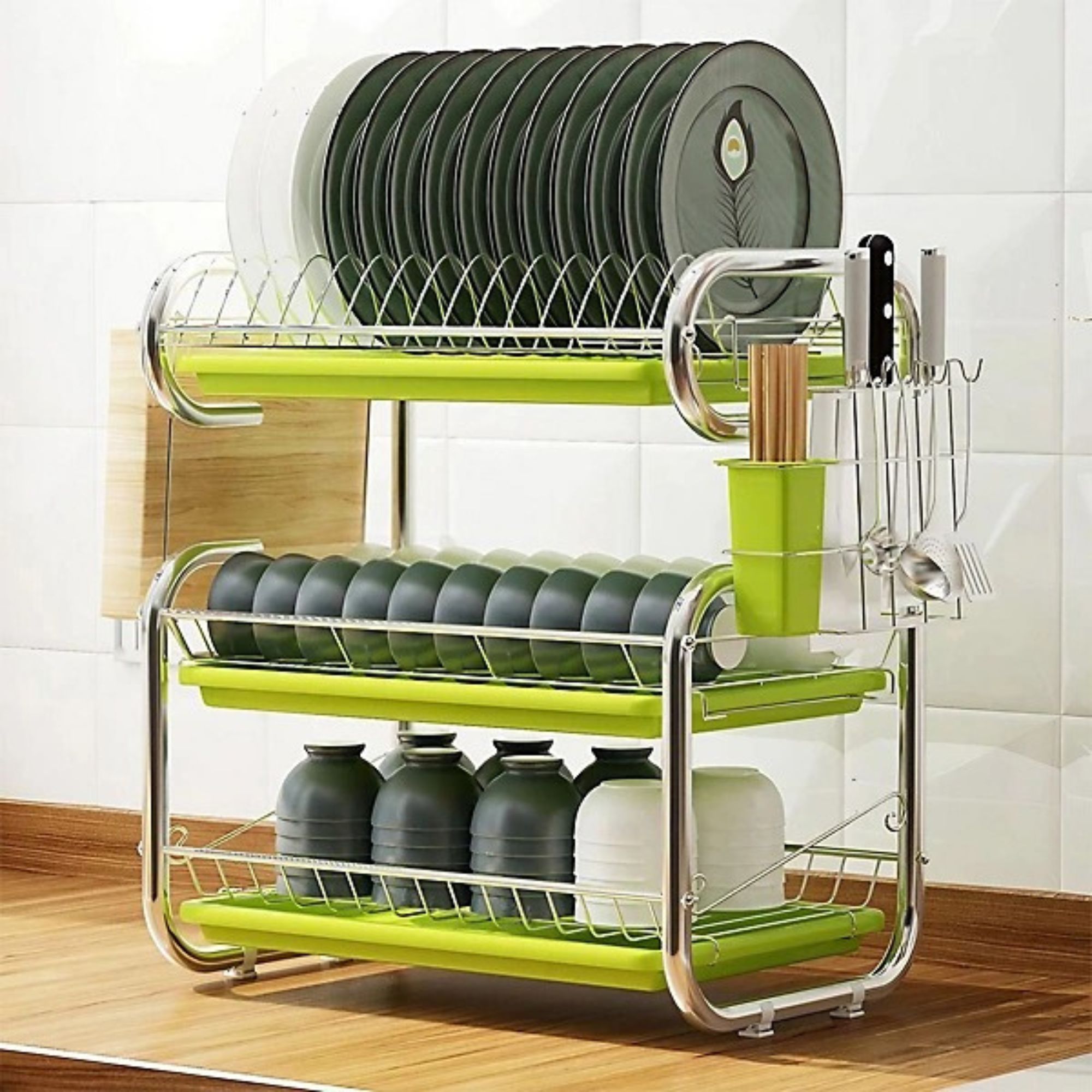 three tier drying rack