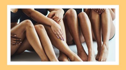 close up of group of women&#039;s legs