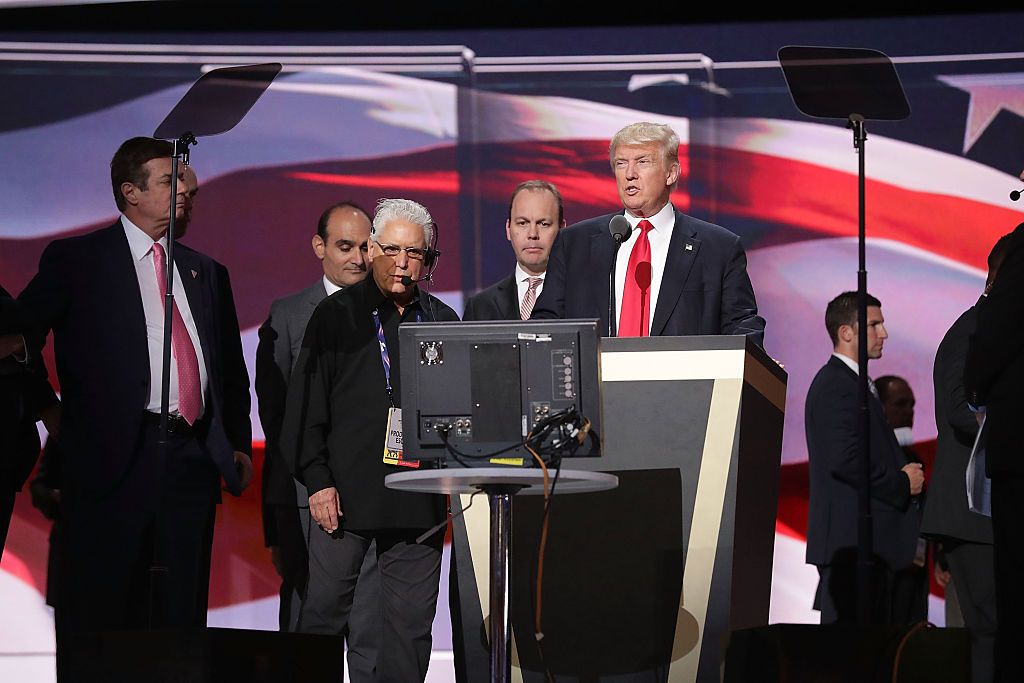 Donald Trump preparing for his RNC acceptance speech