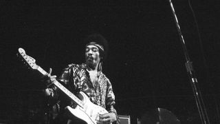 Jimi Hendrix onstage September 3, 1970 in Copenhagen, Denmark