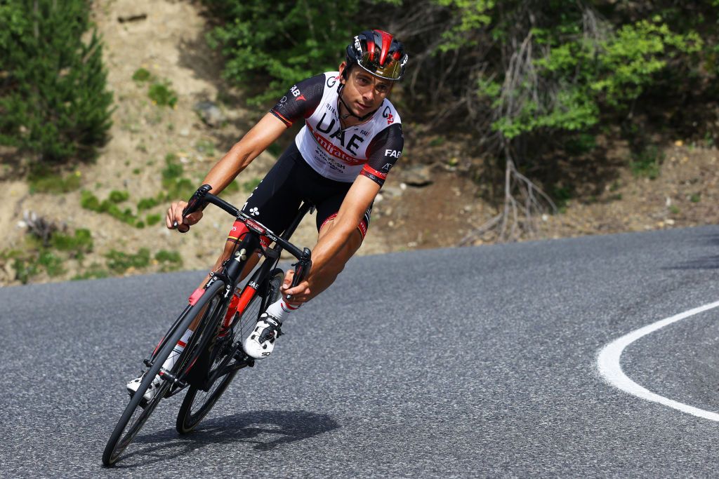 ANDORRELAVIEILLE ANDORRA JULY 11 Davide Formolo of Italy and UAETeam Emirates during the 108th Tour de France 2021 Stage 15 a 1913km stage from Cret to AndorrelaVieille LeTour TDF2021 on July 11 2021 in AndorrelaVieille Andorra Photo by Tim de WaeleGetty Images