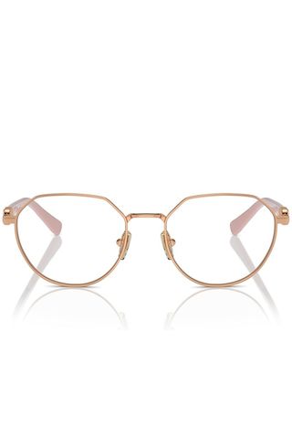 Vogue Eyewear Women's Vo4311b Round Prescription Eyewear Frames, Rose Gold/demo Lens, 51 Mm